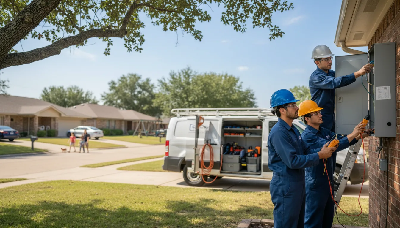 Certified electrician providing emergency electrical services in Aplington, IA